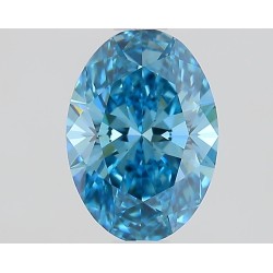 Diament laboratoryjny o barwie fantazyjnej szlif owalny, 1.55ct, VVS2, Fancy Vivid Blue, IGI LG695514753