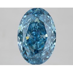 Diament laboratoryjny o barwie fantazyjnej szlif owalny, 2.63ct, VVS2, Fancy Vivid Blue, IGI LG667436439
