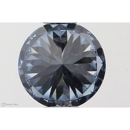 Diament laboratoryjny o barwie fantazyjnej szlif okrągły, 0.5ct, VVS2, Fancy Intense Blue, IGI LG538290392