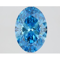 Diament laboratoryjny o barwie fantazyjnej szlif owalny, 1.61ct, VVS2, Fancy Vivid Blue, IGI LG694547226