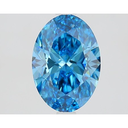 Diament laboratoryjny o barwie fantazyjnej szlif owalny, 1.61ct, VVS2, Fancy Vivid Blue, IGI LG694547226