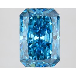 Diament laboratoryjny o barwie fantazyjnej radiant, 2.53ct, VVS2, Fancy Vivid Blue, IGI LG722572820