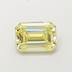 Diament laboratoryjny o barwie fantazyjnej szlif szmaragdowy, 1.65ct, VVS2, Fancy Light Yellow, IGI LG739583627