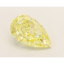 Diament laboratoryjny o barwie fantazyjnej szlif gruszkowy, 1.53ct, VVS2, Fancy Intense Yellow, IGI LG737578454