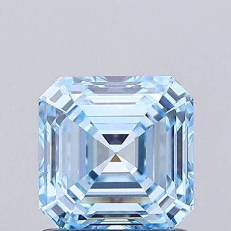 Diament laboratoryjny o barwie fantazyjnej Asscher, 1.01ct, VVS2, Fancy Intense Blue, IGI LG737530274