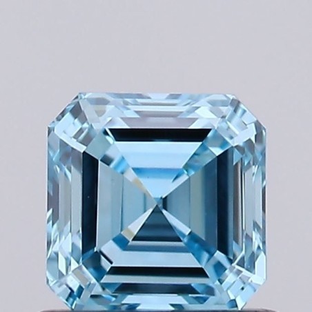 Diament laboratoryjny o barwie fantazyjnej Asscher, 0.78ct, VVS2, Fancy Intense Blue, IGI LG738502588