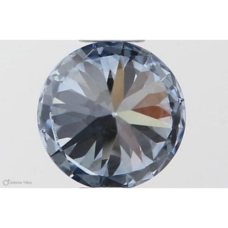 Diament laboratoryjny o barwie fantazyjnej szlif okrągły, 0.5ct, VVS2, Fancy Intense Blue, IGI LG553257432