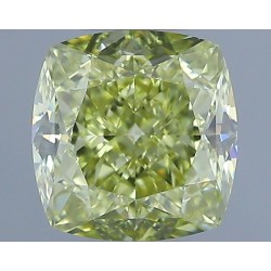 Diament o barwie fantazyjnej szlif poduszkowy brylantowy, 1.25ct, VS2, Fancy Brownish Greenish Yellow, GIA 2524789476