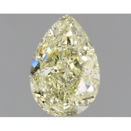 Diament o barwie fantazyjnej szlif gruszkowy, 0.78ct, VS2, Fancy Light Yellow, GIA 1469860782