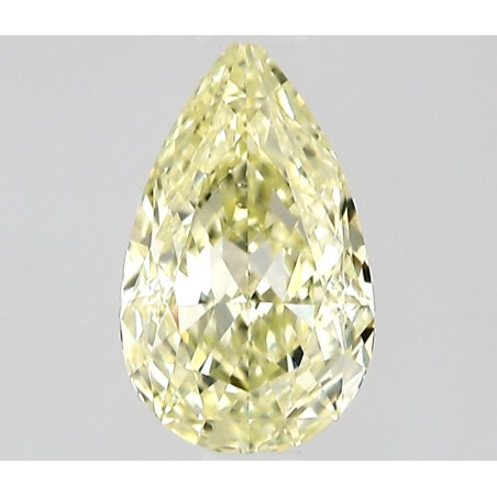 Diament o barwie fantazyjnej szlif gruszkowy, 0.32ct, VS2, Fancy Light Yellow, GIA 2538667726