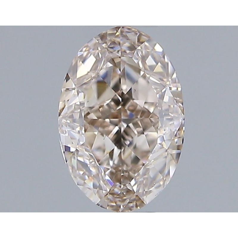 Diament o barwie fantazyjnej szlif owalny, 1ct, VS2, Fancy Pinkish Brown, GIA 6233493596
