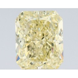 Diament o barwie fantazyjnej radiant, 1.03ct, VVS1, Fancy Light Yellow, GIA 7518605608