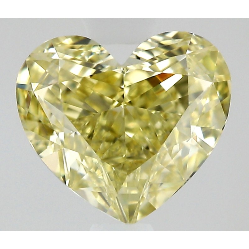 Diament o barwie fantazyjnej serce, 0.58ct, VVS2, Fancy Yellow, GIA 1535687858 Diament o barwie fantazyjnej serce, 0.58ct, VVS2, Fancy Yellow, GIA 1535687858