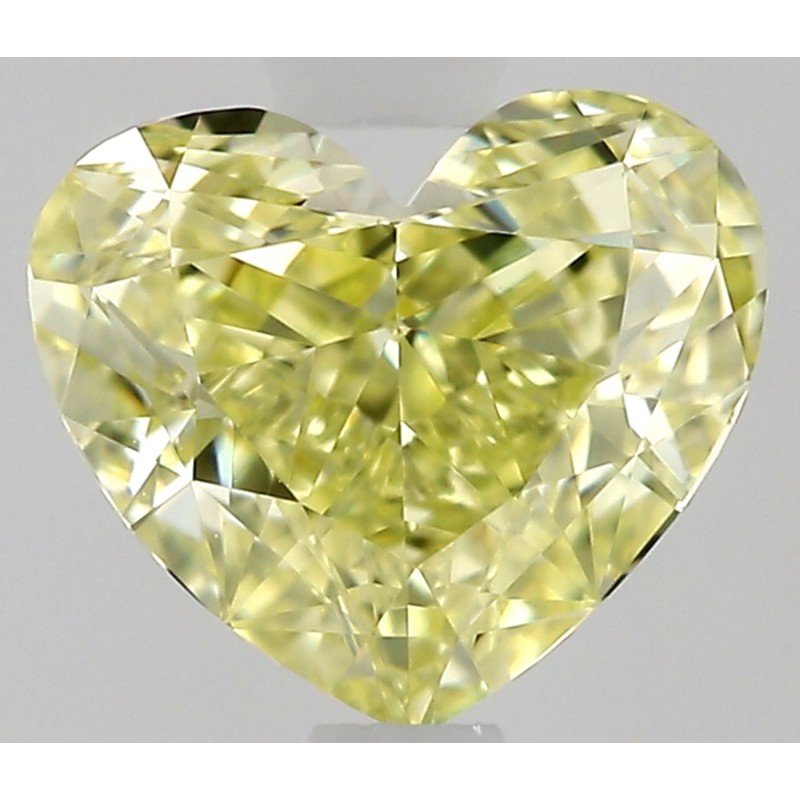 Diament o barwie fantazyjnej serce, 0.57ct, VVS1, Fancy Yellow, GIA 2534646477 Diament o barwie fantazyjnej serce, 0.57ct, VVS1, Fancy Yellow, GIA 2534646477