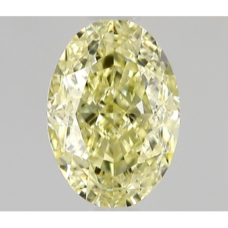 Diament o barwie fantazyjnej szlif owalny, 0.51ct, SI1, Fancy Light Yellow, GIA 2537525689