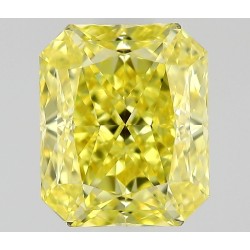 Diament o barwie fantazyjnej radiant, 0.5ct, VVS2, Fancy Vivid Yellow, GIA 7531646448