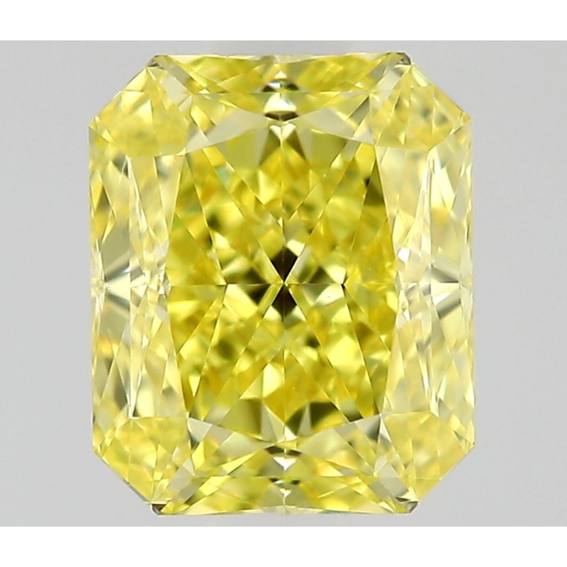 Diament o barwie fantazyjnej radiant, 0.5ct, VVS2, Fancy Vivid Yellow, GIA 7531646448 Diament o barwie fantazyjnej radiant, 0.5ct, VVS2, Fancy Vivid Yellow, GIA 7531646448