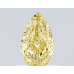 Diament o barwie fantazyjnej szlif gruszkowy, 0.5ct, VS2, Fancy Yellow, GIA 2524034093