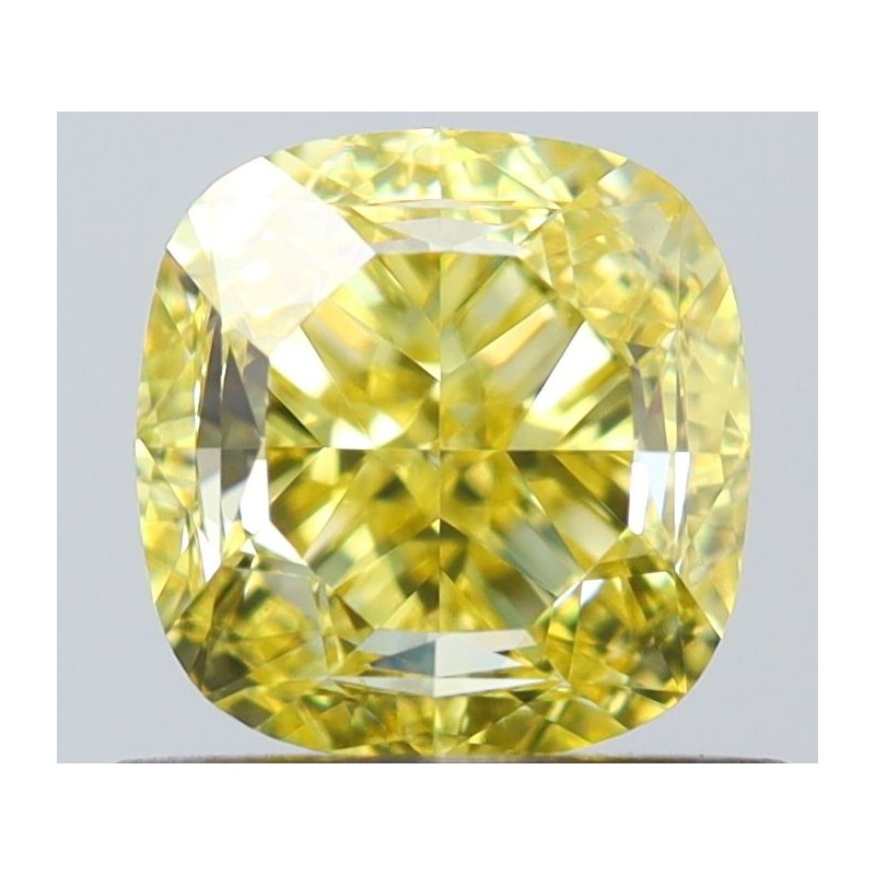 Diament o barwie fantazyjnej szlif poduszkowy brylantowy, 1ct, VS1, Fancy Intense Yellow, GIA 7538087247 Diament o barwie fantazyjnej szlif poduszkowy brylantowy, 1ct, VS1, Fancy Intense Yellow, GIA 7538087247