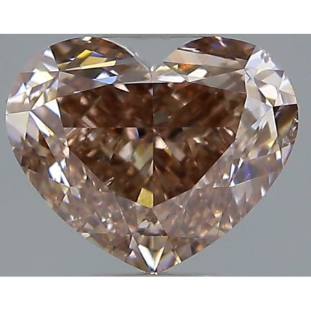 Diament o barwie fantazyjnej serce, 1ct, SI2, Fancy Pink Brown, GIA 2231342081