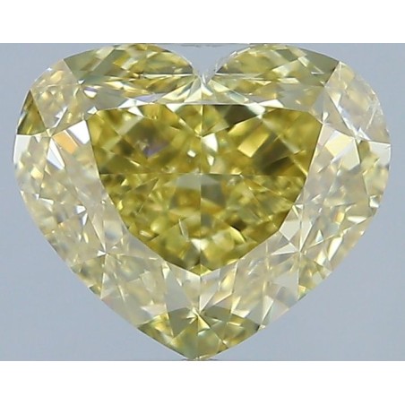 Diament o barwie fantazyjnej serce, 1.02ct, SI1, Fancy Brownish Yellow, GIA 5231552244