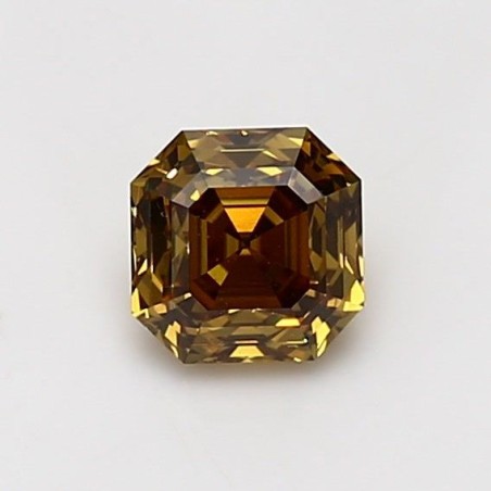 Diament o barwie fantazyjnej Asscher, 0.84ct, VVS2, Fancy Deep Yellow, GIA 2235651102