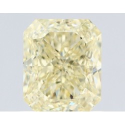 Diament o barwie fantazyjnej radiant, 1.05ct, VVS2, Fancy Light Yellow, GIA 7526296873