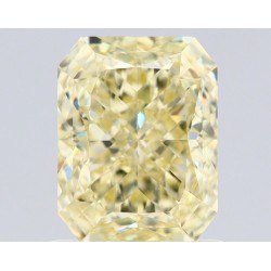Diament o barwie fantazyjnej radiant, 1.22ct, VVS2, Fancy Light Yellow, GIA 6233624961