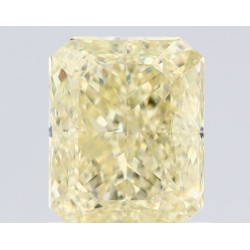 Diament o barwie fantazyjnej radiant, 1.1ct, VVS1, Fancy Light Yellow, GIA 7521492668