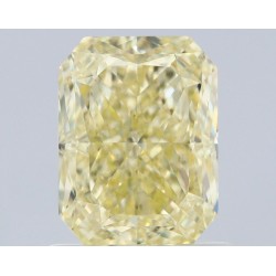 Diament o barwie fantazyjnej radiant, 1.02ct, VS1, Fancy Light Yellow, GIA 7516874262