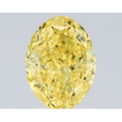 Diament o barwie fantazyjnej szlif owalny, 1.53ct, VVS2, Fancy Intense Yellow, GIA 2517801571