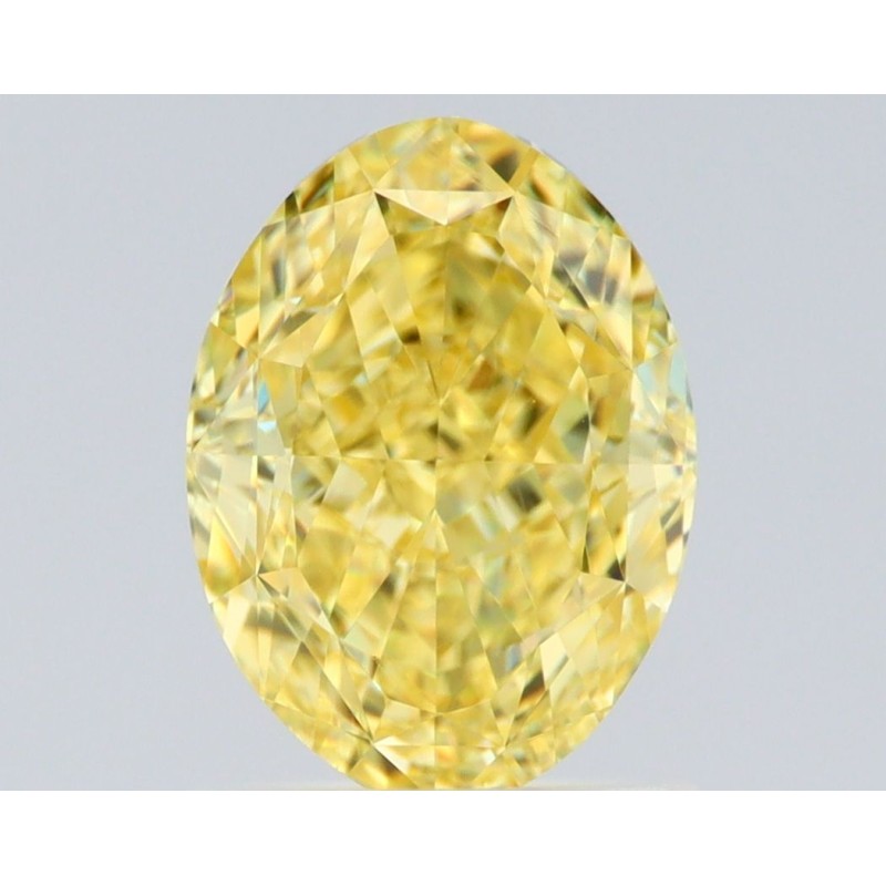 Diament o barwie fantazyjnej szlif owalny, 1.53ct, VVS2, Fancy Intense Yellow, GIA 2517801571