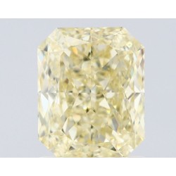 Diament o barwie fantazyjnej radiant, 1.5ct, VVS1, Fancy Light Yellow, GIA 1503263652