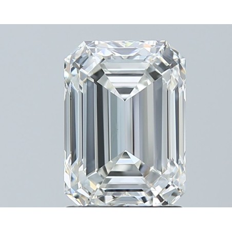 Diament szlif szmaragdowy, 2ct, VS1, H, GIA 2235622494