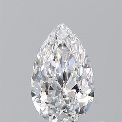 Diament szlif gruszkowy, 0.5ct, VVS1, E, GIA 6532061395