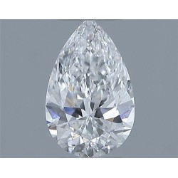 Diament szlif gruszkowy, 0.5ct, VS2, D, GIA 7531864414