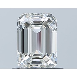 Diament szlif szmaragdowy, 0.7ct, VS2, H, GIA 6233733798