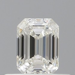 Diament szlif szmaragdowy, 0.5ct, VVS1, H, GIA 6532644140