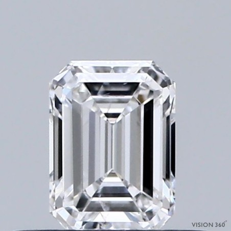 Diament szlif szmaragdowy, 0.4ct, SI2, E, GIA 7531601349