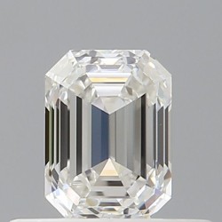 Diament szlif szmaragdowy, 0.5ct, VVS2, H, GIA 7521364351