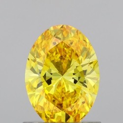 Diament laboratoryjny o barwie fantazyjnej szlif owalny, 1ct, VVS1, Fancy Vivid Yellow, IGI LG691539989