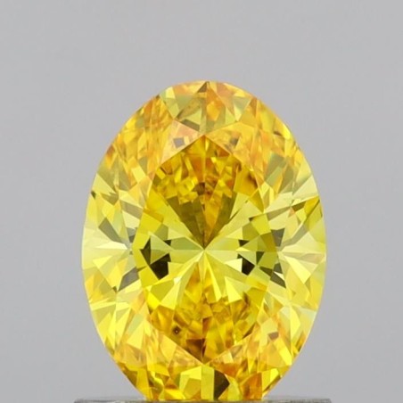 Diament laboratoryjny o barwie fantazyjnej szlif owalny, 1ct, VVS1, Fancy Vivid Yellow, IGI LG691539989