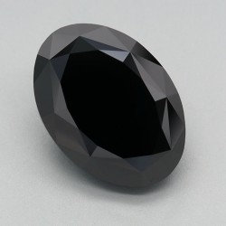 Diament laboratoryjny o barwie fantazyjnej szlif owalny, 2.71ct, VVS2, Fancy Black, IGI LG640475408