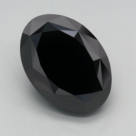 Diament laboratoryjny o barwie fantazyjnej szlif owalny, 2.71ct, VVS2, Fancy Black, IGI LG640475408