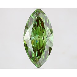 Diament laboratoryjny o barwie fantazyjnej markiza, 2.1ct, VVS2, Fancy Vivid Green, IGI LG739524328