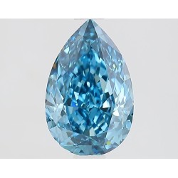 Diament laboratoryjny o barwie fantazyjnej szlif gruszkowy, 1.63ct, VVS2, Fancy Vivid Blue, IGI LG693518287