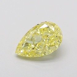 Diament laboratoryjny o barwie fantazyjnej szlif gruszkowy, 1ct, VVS2, Fancy Intense Yellow, IGI LG729513688
