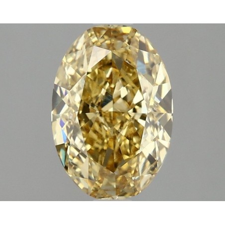 Diament laboratoryjny o barwie fantazyjnej szlif owalny, 2.09ct, VVS2, Fancy Intense Yellow, IGI LG667419898