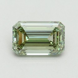 Diament laboratoryjny o barwie fantazyjnej szlif szmaragdowy, 1.34ct, VVS2, Fancy Intense Green, IGI LG611355292