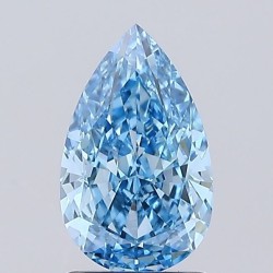 Diament laboratoryjny o barwie fantazyjnej szlif gruszkowy, 2.01ct, VVS2, Fancy Vivid Blue, IGI LG739523855